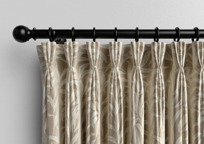Trailing Vines, Vintage Brown - Made to Measure Curtains - Image 11
